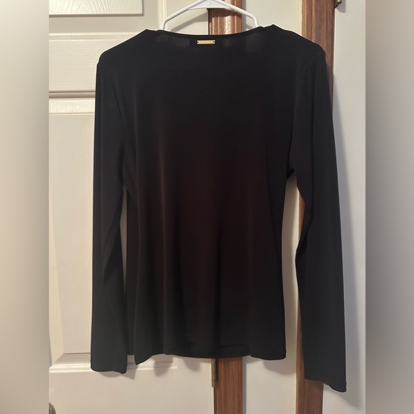 Michael Kors black wrap blouse, size M - Picture 3 of 6